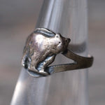 Vintage Sterling Bear Ring 4