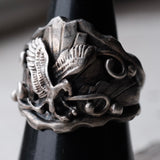 Vintage Sterling Silver Eagle Ring 9