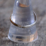 Vintage Sterling Turquoise Stamped Band Ring 9.75