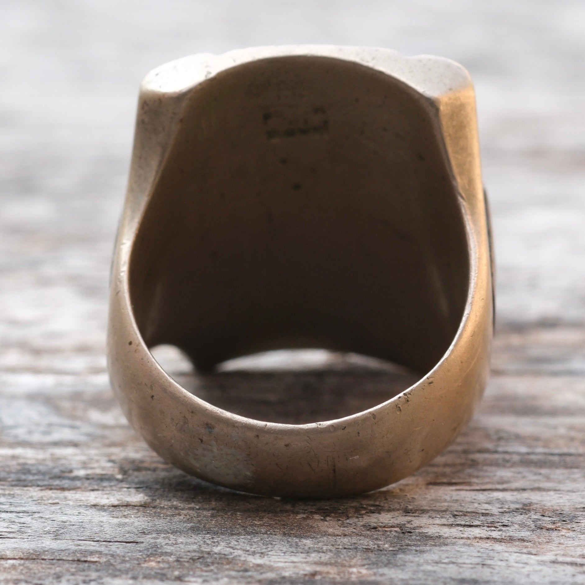 Antique Mexican Biker Skull Souvenir Ring 12