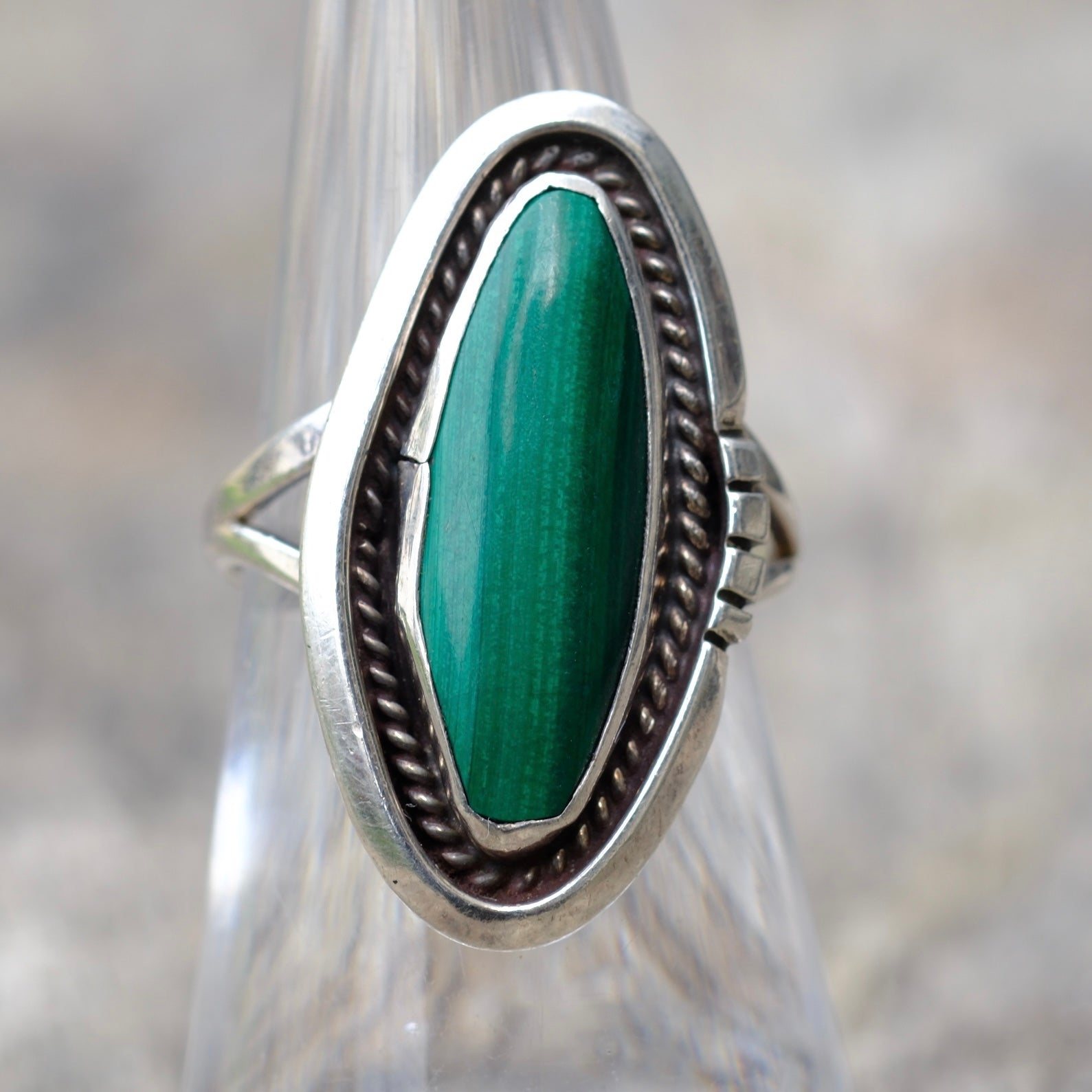 Vintage Sterling Turquoise Ring 6.25