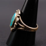 Vintage Sterling Turquoise Ring 8.75