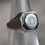 Vintage Sterling Signet Ring 4.5
