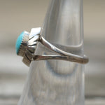 Vintage Sterling Turquoise Ring 5.75
