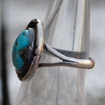 Vintage Sterling Turquoise Ring 6.5