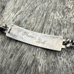 Vintage Sterling WWII Military ID Bracelet