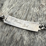 Vintage Sterling WWII Military ID Bracelet