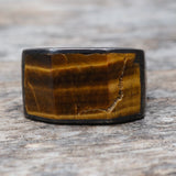Vintage Sterling Tigers Eye Ring 6.25
