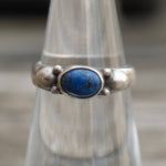 Vintage Sterling Lapis Band 5.25