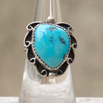 Vintage Sterling Turquoise Ring 6.25