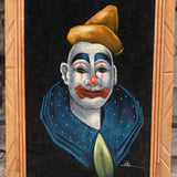 Vintage Velvet Clown Painting