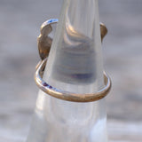 Vintage Sterling Turquoise Inlay Butterfly Ring 5.5