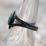 Vintage Sterling Turquoise Ring 6.75