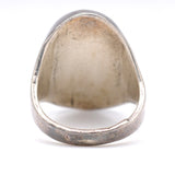 Vintage Sterling Turquoise and Coral Inlay Ring 8