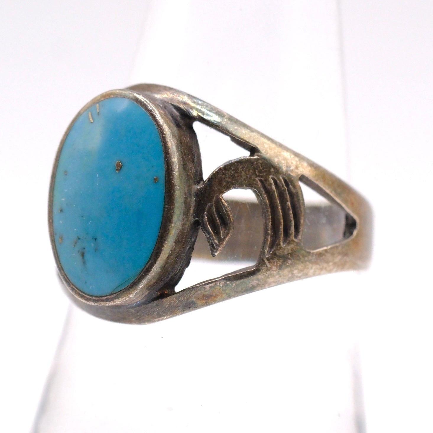 Vintage Sterling Turquoise Ring 9