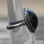 Vintage Sterling Tigers Eye Roper Ring 6