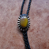 Vintage Sterling Jasper Bolo Tie