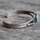 Vintage Sterling Turquoise Cuff