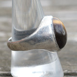 Vintage Sterling Tigers Eye Cabochon Ring 10