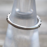 Vintage Sterling Silver Heart Band 6.25