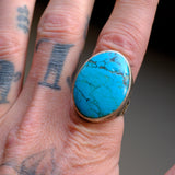 Vintage Sterling Turquoise Ring 9