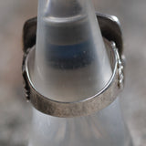 Vintage Sterling Blue Glass Ring 8