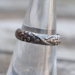 Vintage Sterling Floral Band 6