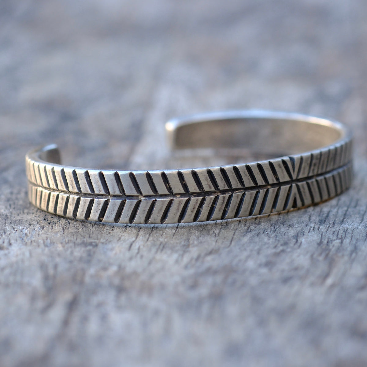 Joe O'Neill Stamped Cuff Bracelet