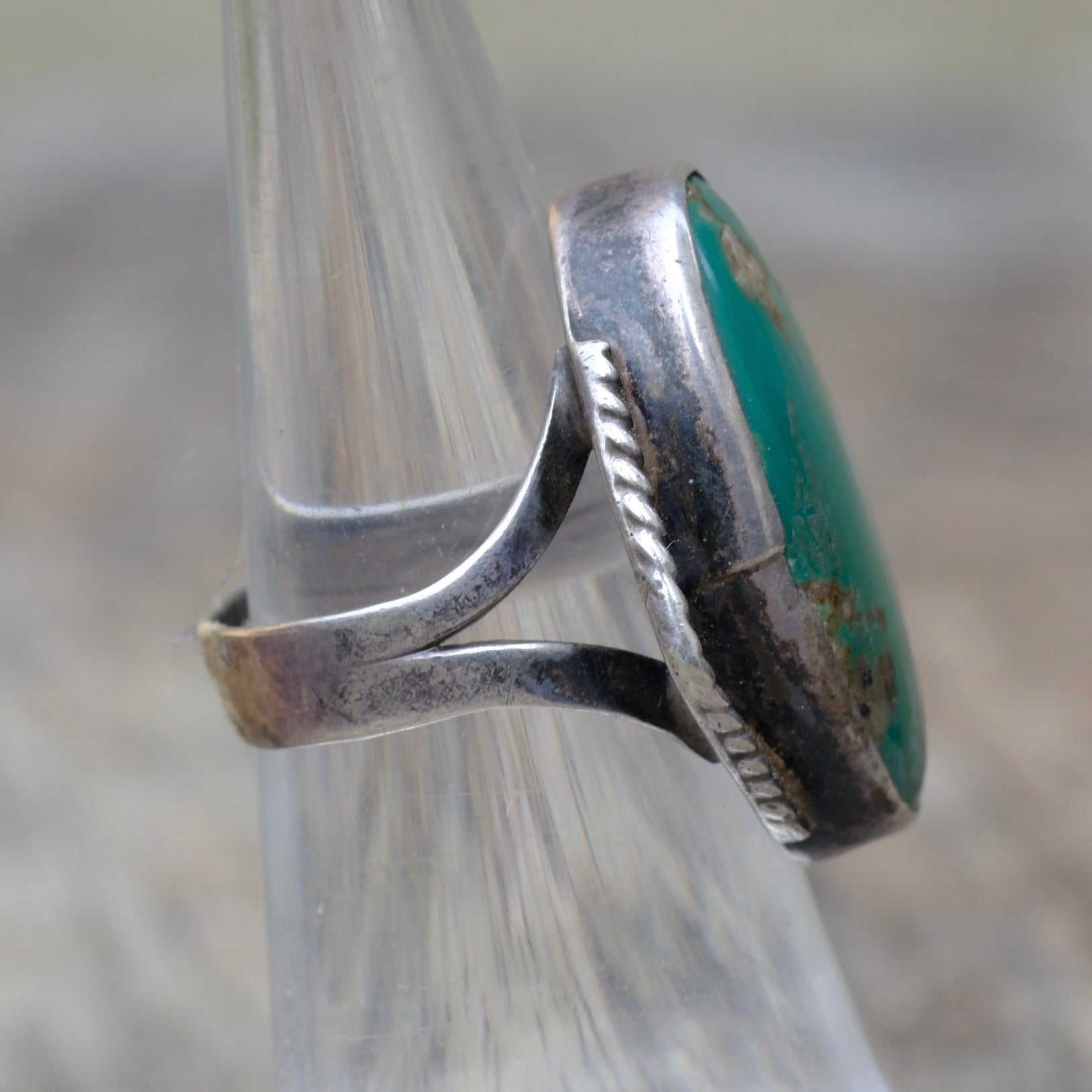 Vintage Sterling Turquoise Ring 5