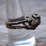 Vintage Sterling Panther Ring 9