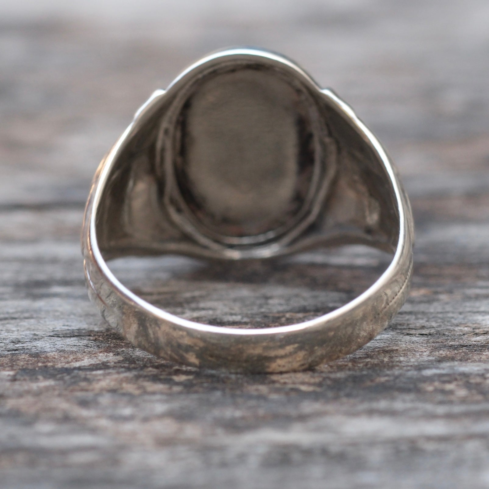 Vintage Sterling Centurion Signet Ring 11
