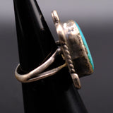 Vintage Sterling Turquoise Ring 5.25