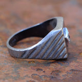 Vintage Sterling CS Signet Ring 9.25