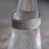 Vintage Sterling Silver Braided Band 7