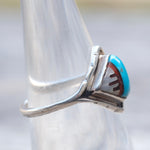 Vintage Sterling Zuni Inlay Band 6.5