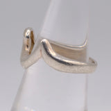 Vintage Sterling Silver Wave Band 6.5