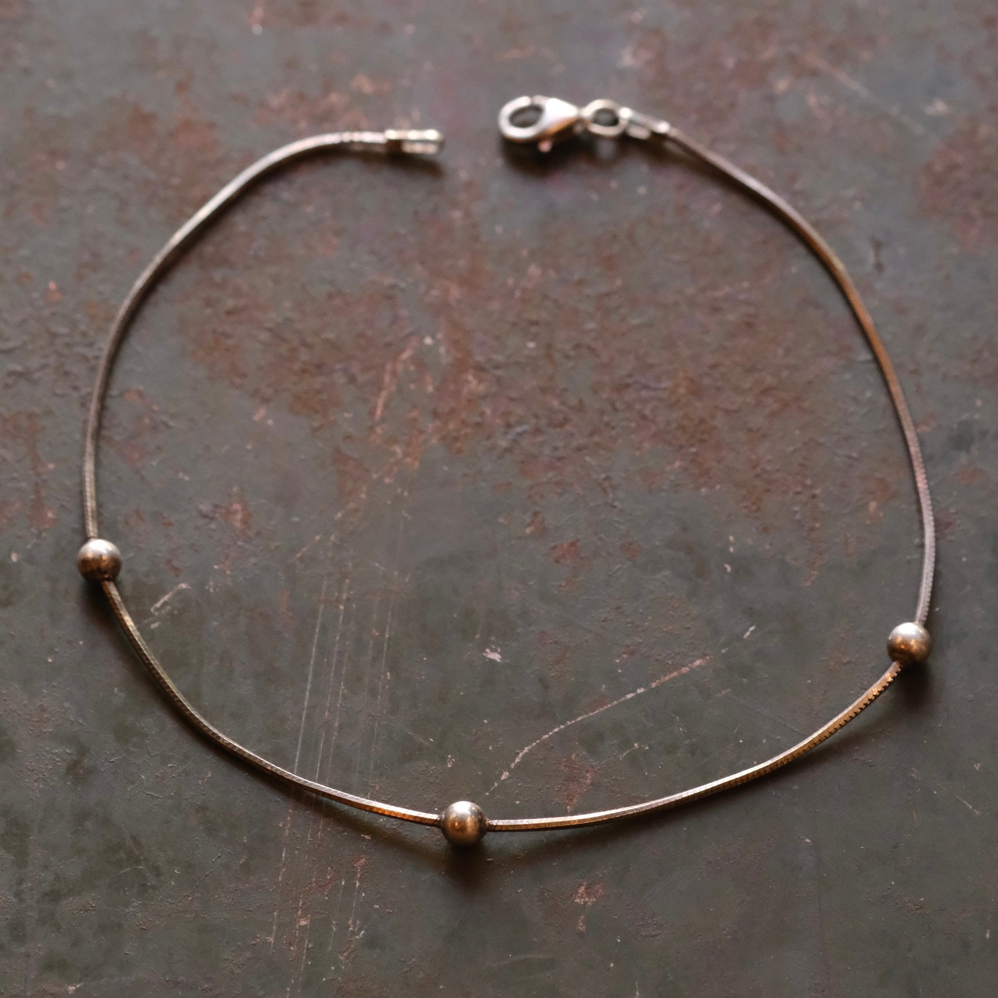 Vintage Sterling Ball Chain Bracelet