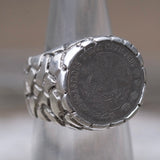 Vintage Sterling Silver Mexican Peso Ring 5.25