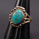 Vintage Sterling Turquoise Ring 8.75