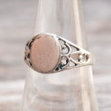 Vintage Sterling Silver Signet Ring 7.75