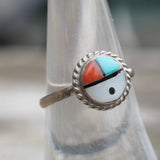 Vintage Sterling Zuni Sunface Ring 7.5