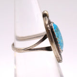 Vintage Sterling Turquoise Ring 6.25