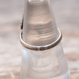 Vintage Sterling Turquoise Feather Ring 7.75