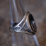 Vintage Sterling Military Signet Ring 6