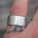 Vintage Sterling Silver RON Ring 6.5