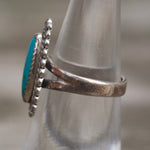 Vintage Sterling Turquoise Ring 5.75