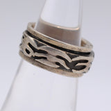Vintage Sterling Silver Spinner Ring 5
