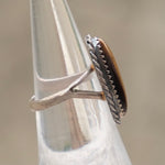 Vintage Sterling Tigers Eye Roper Ring 6.25