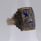 Vintage Sterling 1933 Worlds Fair Souvenir Ring 4.75