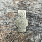Vintage Sterling Aztec Calendar Money Clip